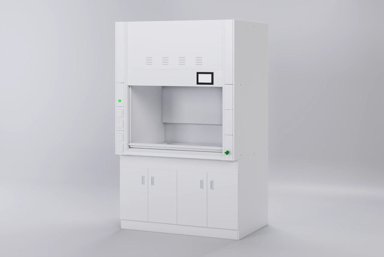 Lemari asam laboratorium Fume Hood Nadiso varian putih